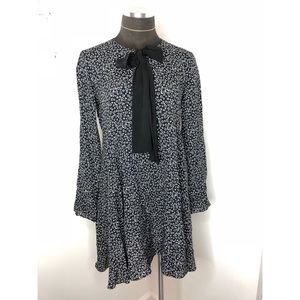 ZARA Star Bow Tie Dress SMALL